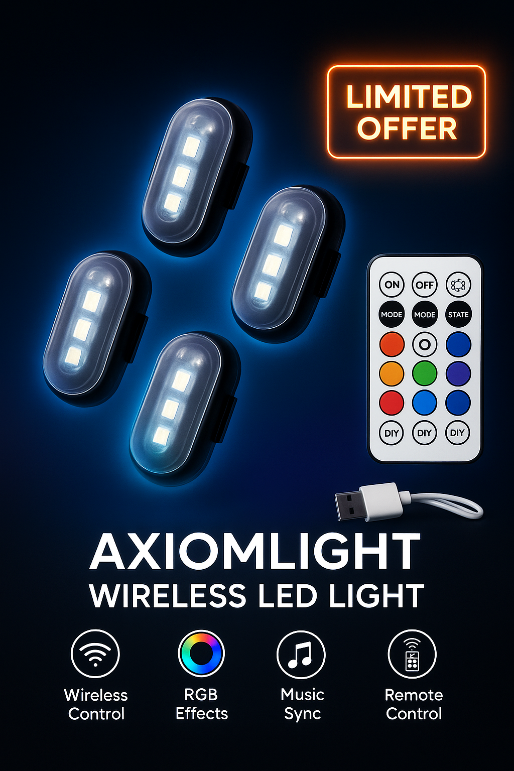 ✨Axiomlight Wireless LED Light✨