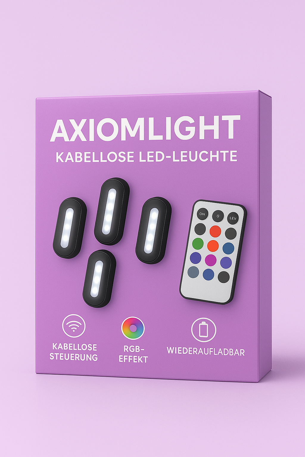 ⭐ AxiomLight™ Wireless LED Set (4-Piece)