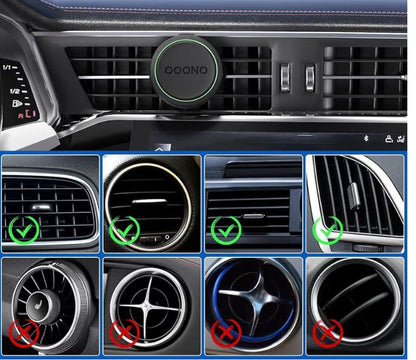 Ooono Co-Driver NO2 Manyetik Havalandırma Izgarası Tutucu (Metal)