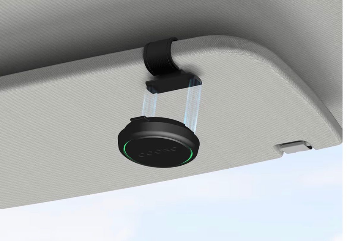 Ooono Co-Driver NO2 Deri Manyetik Güneşlik Tutucu