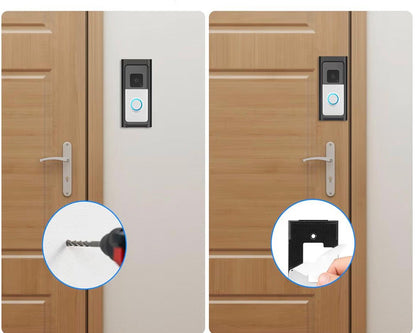 Kendinden Yapışkanlı Video Güvenlik Kapı Zili Tutucu (Delme Gerektirmez)