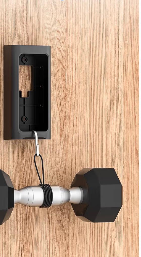 Kendinden Yapışkanlı Video Güvenlik Kapı Zili Tutucu (Delme Gerektirmez)