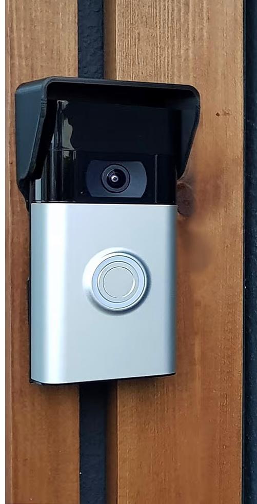 Ayarlanabilir Video Kapı Zili Yağmur Koruması (Delme Gerektirmez)